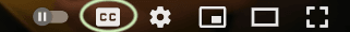 Screenshot of CC button